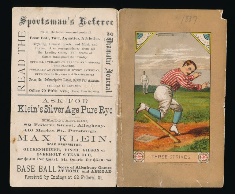 Pirates Memorabilia: 1887 Pittsburgh Alleghenys Scorecard