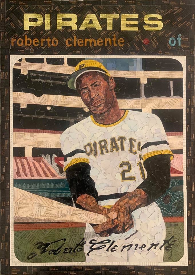 Pittsburgh Pirates Memorabilia: 1971 Topps Roberto Clemente Artwork
