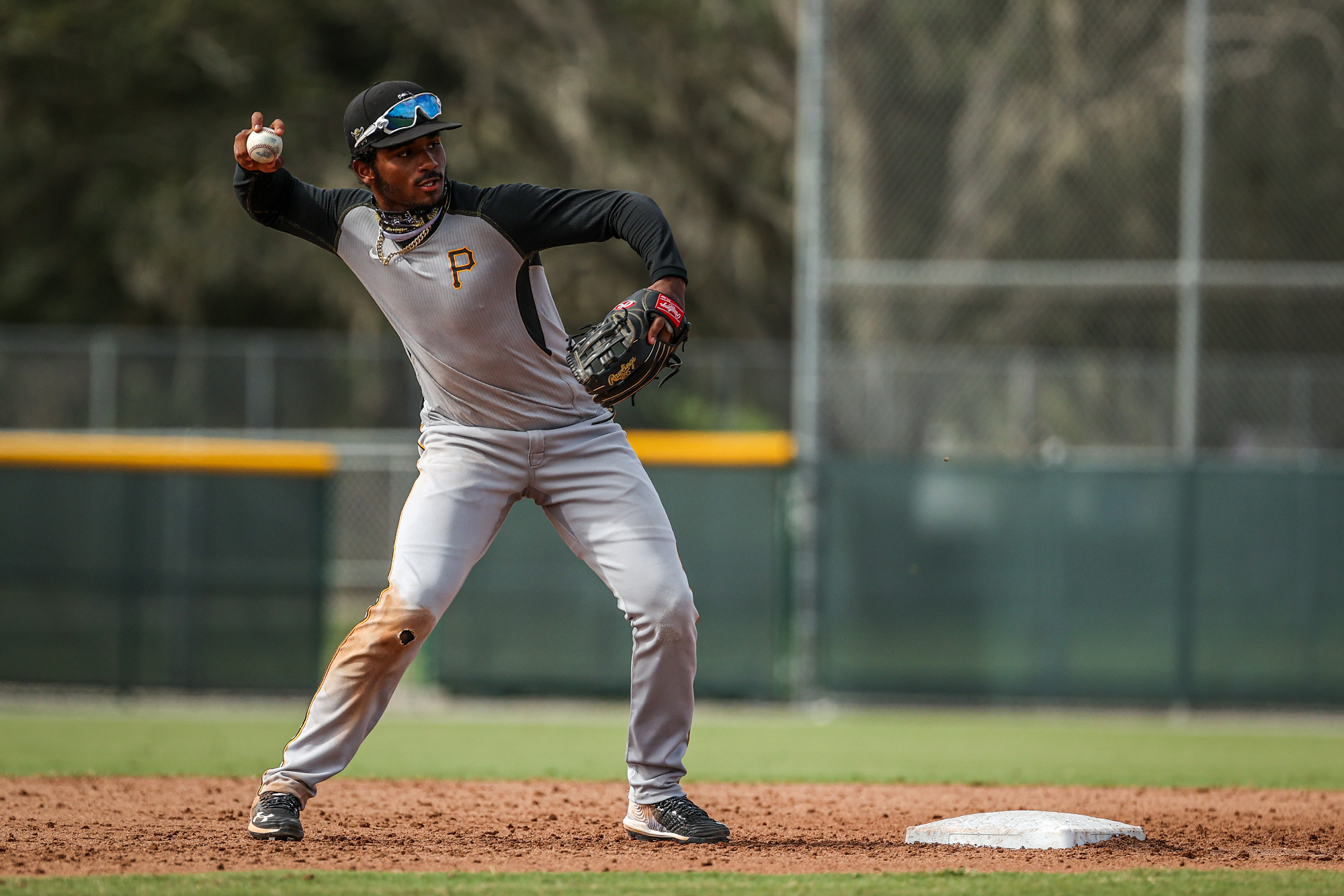 With His Bat on Fire, Liover Peguero Looks to Fix Throwing Issues